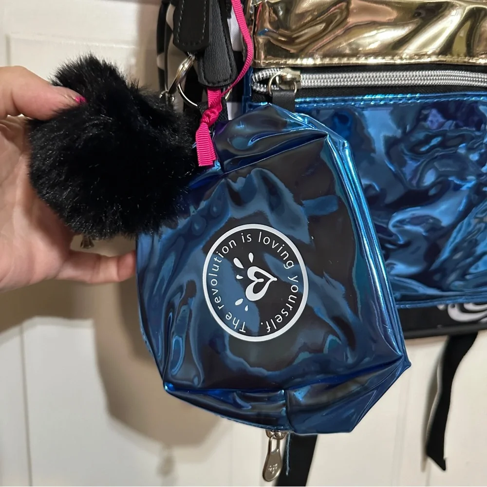 NEW Justice Sport Girls 17in Blue, Pink, Blk‎ Bookbag-Backpack  Checkered